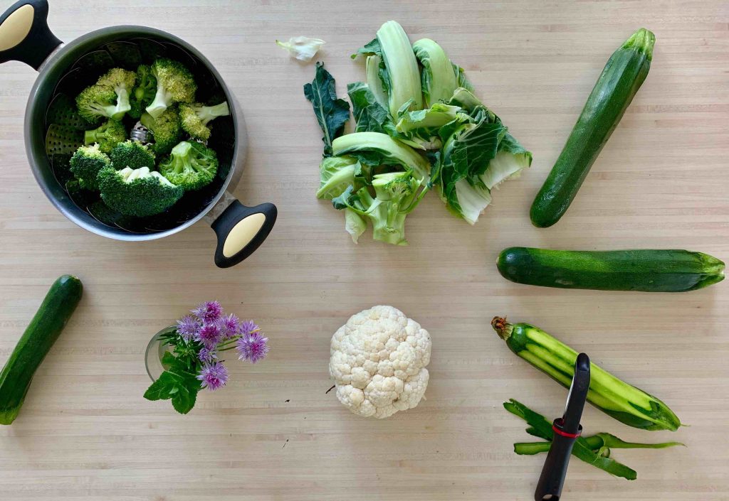 Eplucher des légumes batch cooking